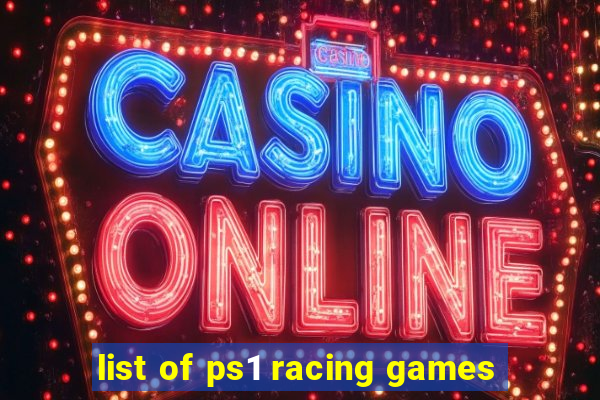 list of ps1 racing games